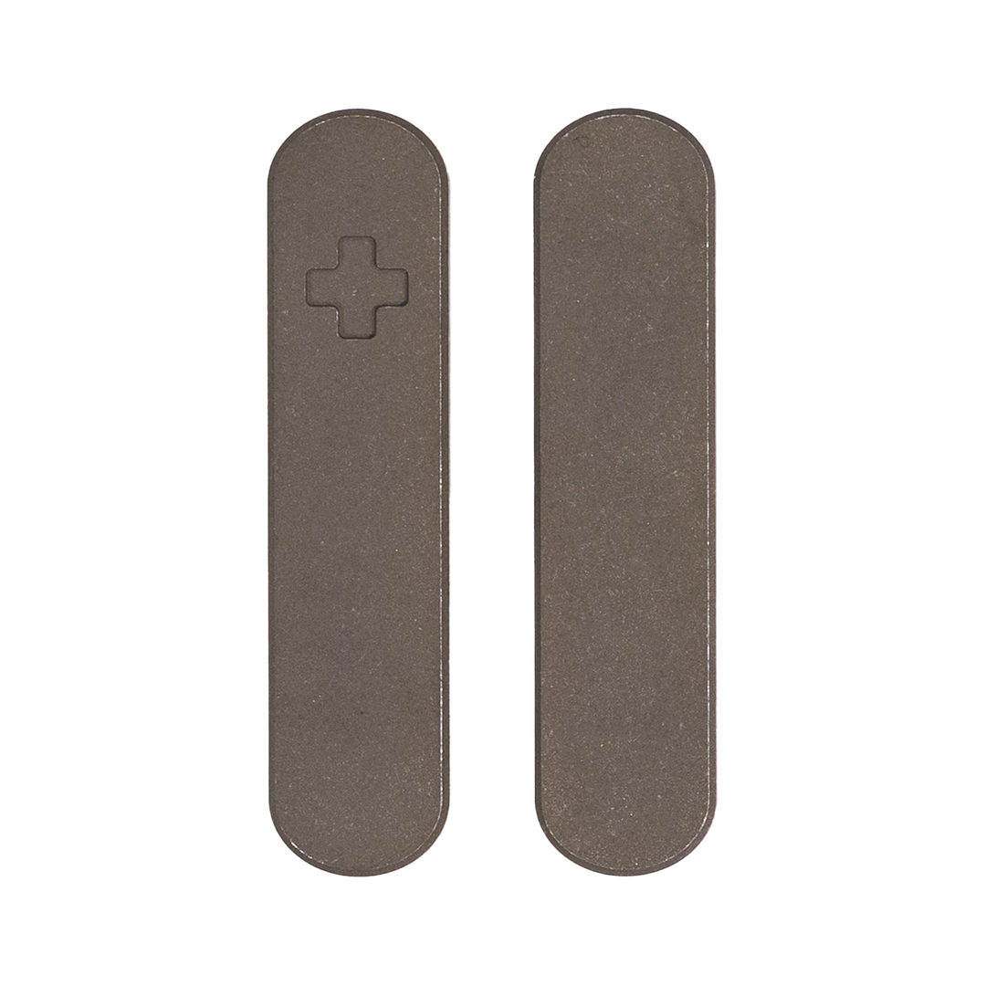 Scales 58 mm Plain in titanium in a rusty finish for Victorinox Swiss Army Knife – Daily Customs