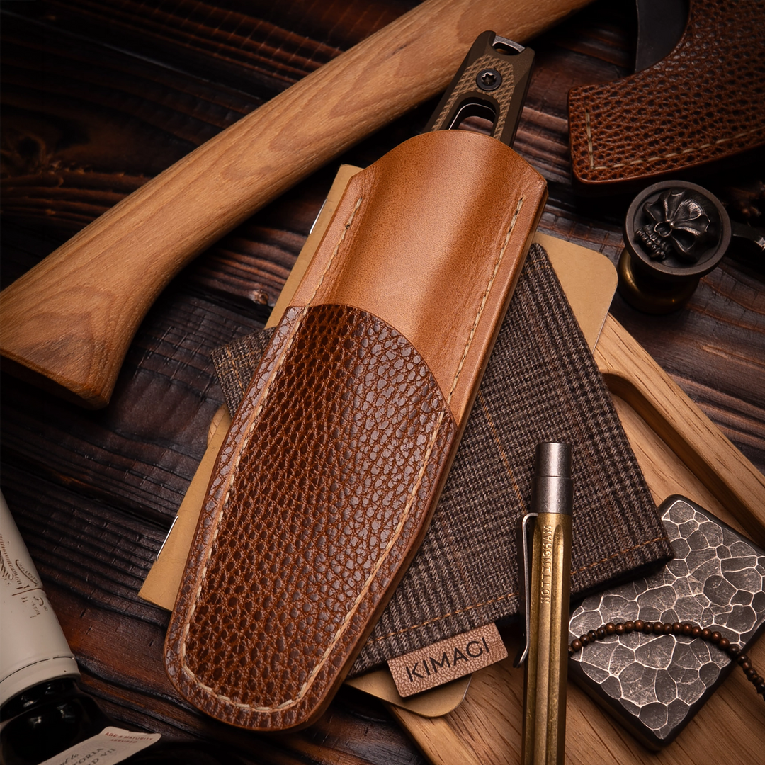 Daily Customs EDC leather – mood shot